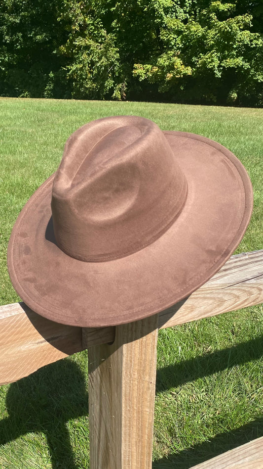 Suede Brown Big Brim