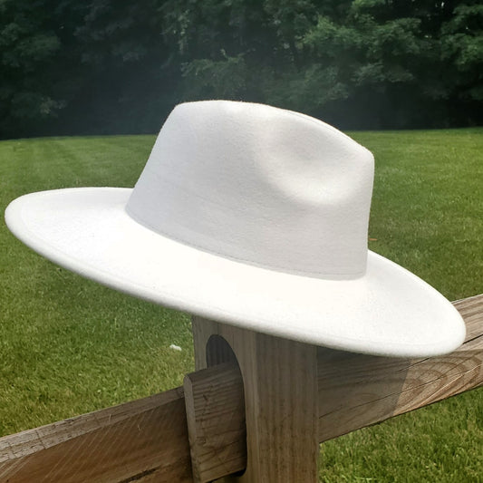 Big Brim White Hat
