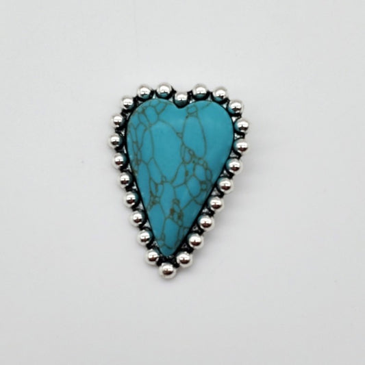 Turquoise Heart Concho