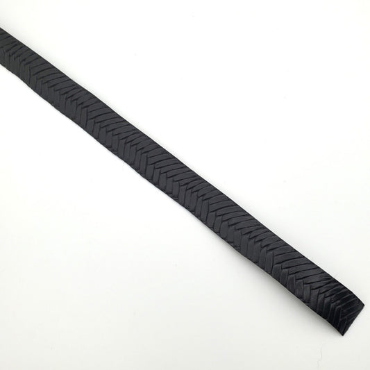 Black Faux Leather Strip