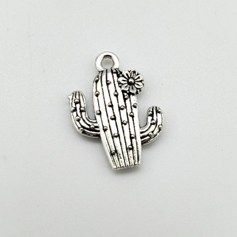 Small Cactus Flower Charm