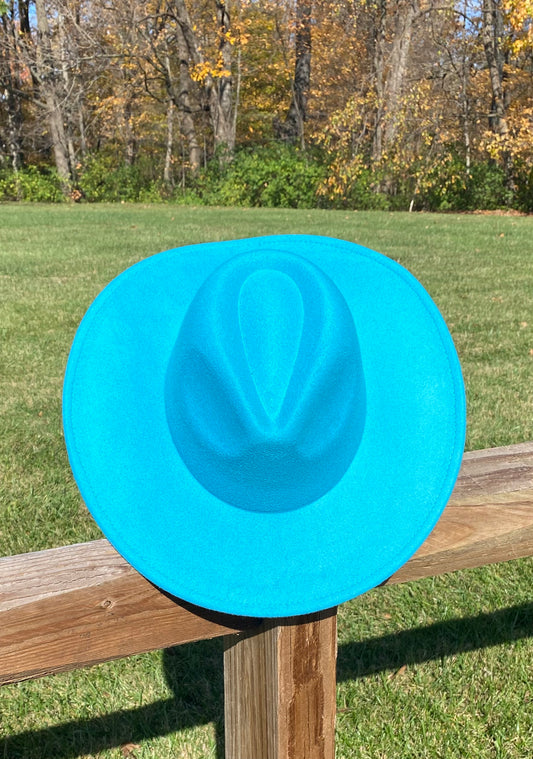 Big Brim Sky Blue Hat