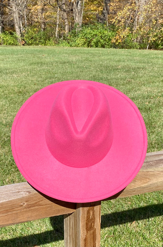 Big Brim Bubble Gum Pink Hat