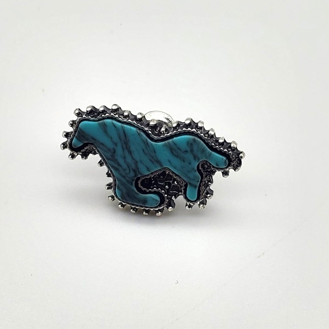 Turquoise Horse Pin