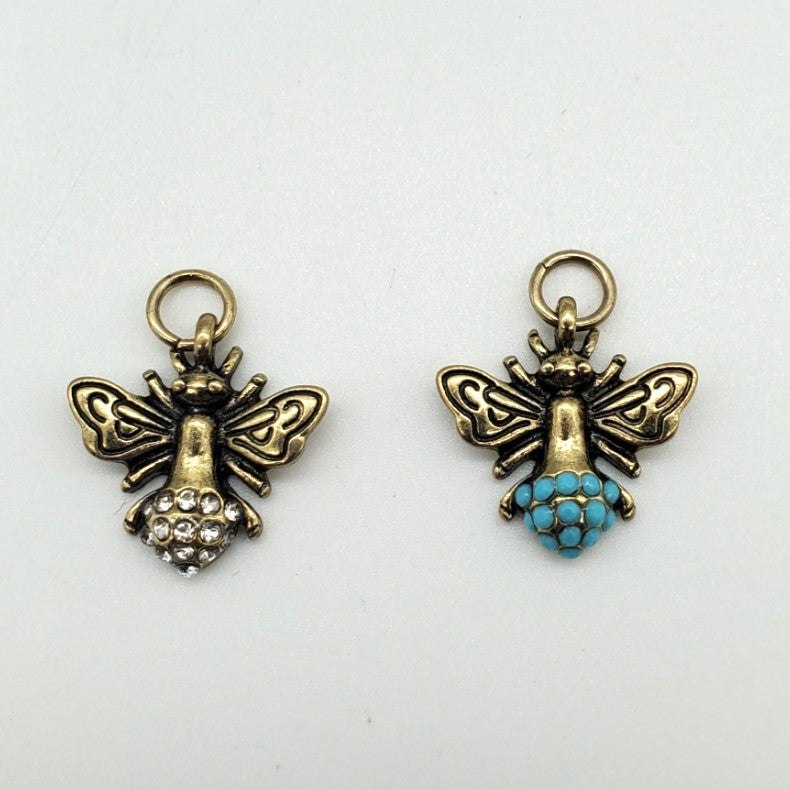 Brass Bee Charms