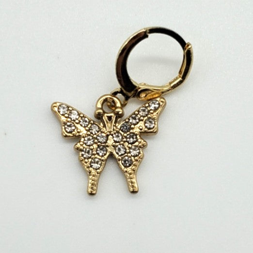 Gold Rhinestone Butterfly