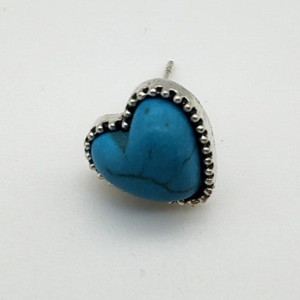 Small Turquoise Heart Pin