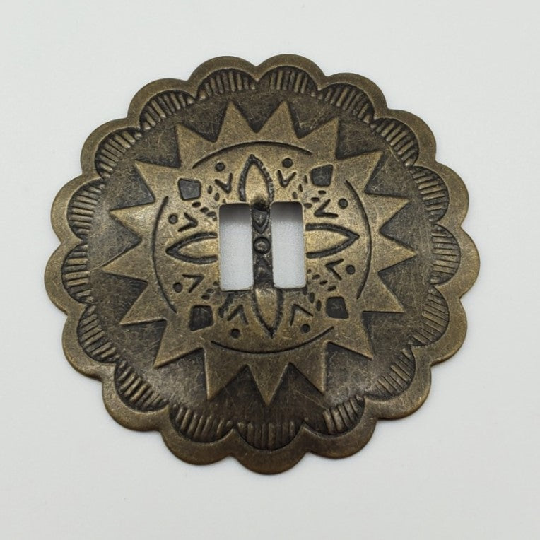 2" Brass Metal Concho