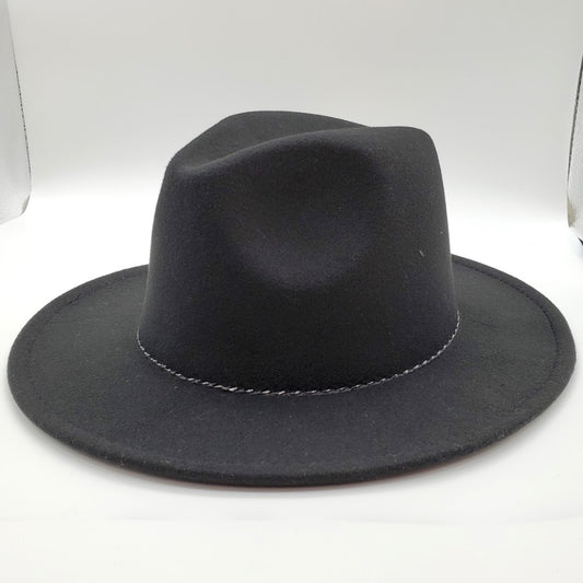 Small Brim Black Hat