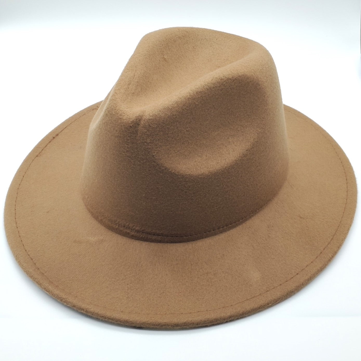 Small Brim Camel Hat