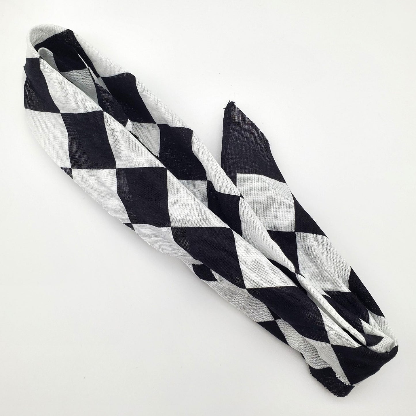 Black & White Checker Bandana